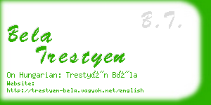 bela trestyen business card